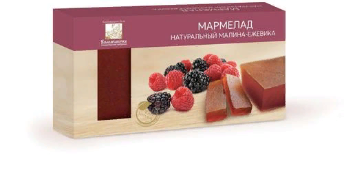 №2 Мармелад пластовый 210г МАЛИНА-ЕЖЕВИКА в Минусинске