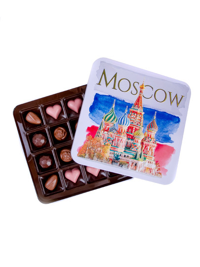 №1 TM LORD Конфеты шоколадны MOSCOW(металлическая коробка)195г) в Минусинске