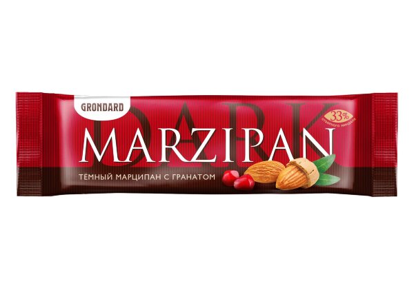 №1 TM Grondard     (10973) Батончики глазированные Марципановые ГРАНАТ, (24шт по 50г)       в Минусинске