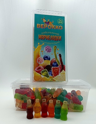  Жевательный мармелад Бутылочки, 250г      в Минусинске